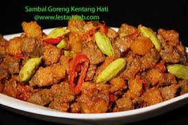 Kumpulan Resep Asli Indonesia Sambal Goreng Kentang Hati Recipe Recipes Savory Meats Coconut Sauce