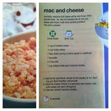 Sneaky Mac N Cheese From The Baby Bullet Baby Food Processor Booklet I Love This Recipe Myself And Will Healthy Baby Food Baby Food Processor Baby Bullet