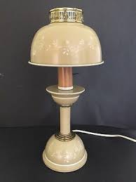 Handcrafted from cast iron to create an authentic hurricane style lantern, hang this on the wall or use this to light any dark or dim areas in your home. Vintage Beige Turn Key Switch Toleware Hurricane Style Electric Table Lamp Ebay Lamp Table Lamp Toleware