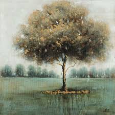 Yosemite Home Decor 40 In H X 40 In W That Tree Artwork In Synthetic Fabric Canvas Wall Art Dcf2960c Tree Artwork Tree Wall Art Wall Art