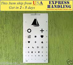 details about kindergarten wall eye chart size 22 x 11 inch pack of 1pc free shipping