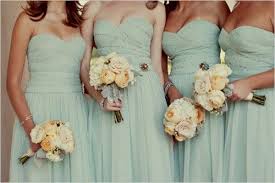 Wedding Style Inspiration Blush Pink Peach Aqua Ruffles Mint Bridesmaid Dresses Aqua Bridesmaid Dresses Blue Themed Wedding