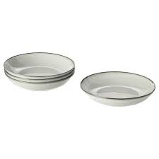 Gladelig Deep Plate Bowl Gray Ikea Plato Hondo Servicio De Mesa Platos