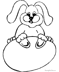 What will hatch from your colorful easter egg? Easter Egg And Bunny Coloring Page For Preschool