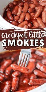 Slow Cooker Little Smokies Recipe Recipe Little Smokies Recipes Appetizer Recipes Recipes