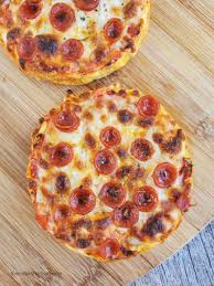 These crispy low carb chaffles are perfect for pizza toppings! Pepperoni Pizza Chaffles Everyday Shortcuts
