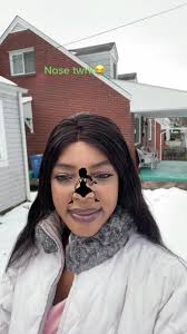 Nose Twerk in a Snowy Setting