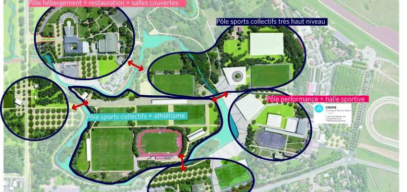 Plan de situation des appartements par rapport au Lac d'Allier