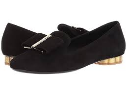 Salvatore Ferragamo Sarno Nero Suede Women S Shoes Classically Charming Dressing Up Is Always Delightfully Darling When Y Suede Shoes Women Suede Bow Shoes