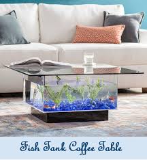 You don't even need to have fish in there. Simple Interior Concepts Fish Tank Coffee Table Aquarium Furniture