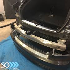 Audi S7 Rear Radar Sensor Is Installed Ready To Install The Rear Bumper Back Onto The Vehicle Did You Check Ou Car Stereo Systems Custom Car Audio Car Audio