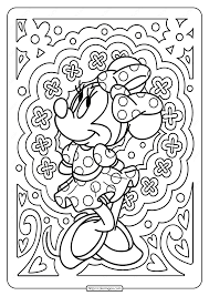 Free, printable mandala coloring pages for adults in every design you can imagine. Printable Disney Minnie Mouse Pdf Coloring Page