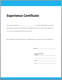 7 Experience Letter Certificate Ideas Certificate Format Certificate Certificate Templates