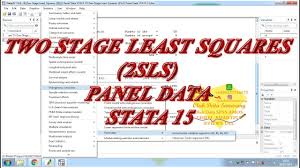 Pengertian data warehouse beserta fungsi dan contoh data warehouse. Two Stage Least Squares 2sls Panel Data Stata 15 Youtube