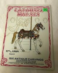There are 206 patterns in this collection. Kount On Kappie Carousel Horses Book 91 Antique Carvings Charted Designs For Counted Cross Stitch And Needlepoint Pattern Book Rare Oop Cross Stitch Kits How To Kromasol Com