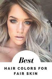 Seven Hair Color Ideas For Fair Skin Light And Dark Blondes Browns Striking Reds Rose Gold Black An Blonde Hair Pale Skin Hair Pale Skin Light Hair Color
