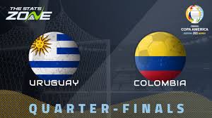 Uruguay players celebrate after a luis suarez goal against colombia in world cup qualifying. Mvwlpbqikrco M