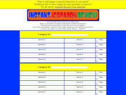 Learn how to create the jeopardy game board in powerpoint and publish it online for sharing via link or embed code. 12 Best Free Jeopardy Templates For The Classroom