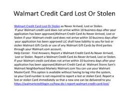 If you sign up for this card, you should be sure to monitor the interest rate. Walmart Credit Card Lost Or Stolen By Gladyteele Issuu