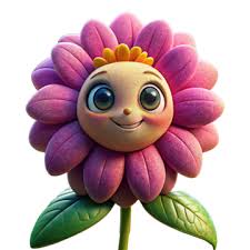 Adorable Flor De Dibujos Animados PNG Imágenes Y Dibujos Con Fondo  Transparente Gratis