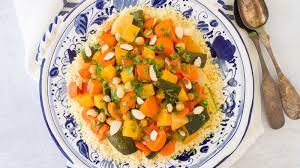 North african vegetable stew with couscous. Couscous With Seven Vegetables Recipe The Nosher