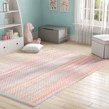 Melanie Hand Braided Cotton Pink Rug Kids Room Rug Pink Rug Area Rugs