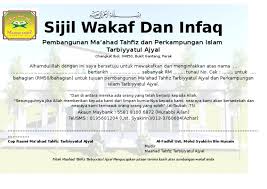 Demi mengekalkan prestasi ini, mtsfaz telah merancang pembelian tanah untuk membangunkan maahad tahfiz sains fatimah az zahrah. Sijil Wakaf Dan Infaq