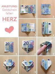 Nun musst du die linke und rechte ecke der die anleitung, wie du ein schönes herz aus servietten falten kannst. Tutorial Anleitung Geld Falten Herzen Diy Hochzeitsgeschenk Im Bilderrahmen Bilderrahmen Diy Falten Geld He Diy Wedding Gifts Heart Diy Folding Money