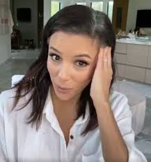 Eva Longoria 45 Shares Shocking Snap Of Her Gray Hair During Quarantine But Uses A Root Cover Up To Fix It eva longoria 45 shares shocking snap