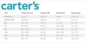 34 qualified gerber onesies size chart