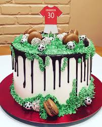 See more ideas about cake designs, cake decorating, pretty birthday cakes. Soccer Cake With Black Drip And Green Grass By Pettycake Football Birthday Cake Sports Birthday Cakes Soccer Birthday Cakes