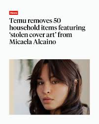 Discount-shopping site Temu has removed around 50 household items which  featured stolen cover art from award-winning book designer Micaela Alcaino,  after the website was contacted by The Bookseller. 🔗 in bio.