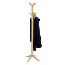 155 € rack de plancher en acier chromé. Porte Manteaux Sur Pied Design En Bambou Wenko 1001 Pateres