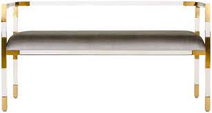 Maybe you would like to learn more about one of these? Safavieh Couture Anastasia Acrylic Bench In Grey Decorist