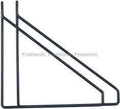 House Doctor Shelf Support Apart 2 Pcs Black House Doctor Black Metal Shelf Shelf Supports