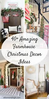 40 Farmhouse Christmas Decor Ideas That Will Put You In The Spirit Farmhouse Christmas Decor Farmhouse Christmas Tree Christmas Decorations