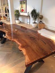 hout boomstam tafel tafel epoxy boomstam tafel interieur woonkamer