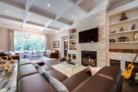Stackable Stone Fireplace With Built Ins On Each Side For Traditional Family Room And S Traditional Family Rooms Contemporary Family Rooms Fireplace Built Ins