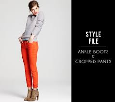 Ankle Boots And Cropped Pants Cropped Pants Pants Fall Winter Outfits