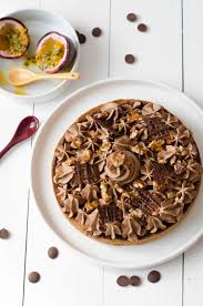 Tarte Au Chocolat Au Lait Et Fruits De La Passion Tarte Au Chocolat Chocolat Chocolat Au Lait