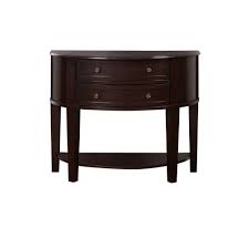 Furniture Of America Annabell Espresso 2 Drawer Console Table Idf Ac211 The Home Depot Console Table Furniture Of America Wood Console Table
