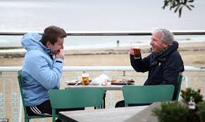 Shop outdoor bar tables today! Covid England Pub Beer Gardens Salons Non Essential Shops And Gyms Reopen As Lockdown Eases Daily Mail Online