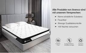 Der versand ist hier besonders einfach, da luftmatratzen einfach eingerollt werden können, weswegen. Avenco Matratze 90x200 Premium Hohe 25cm 5 Zonen Taschenfederkernmatratze H3 Mittelfest Mit Atmungsaktivem Bezug Und Multischichtsystem Amazon De Kuche Haushalt Wohnen