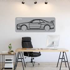 My R34 GTR Metal Wall Art design! : rgtr