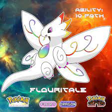 051 Flouritale Type Fairy Dragon Species The Fairytale Pokemon Abilities Dazzling 10 Path There S A Starter Poke Pokemon Dragon Species Pokemon Dragon