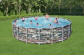 Round Pool Stone Effect Idfdesign