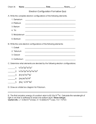 Create the electron configuration of any element by filling electron orbitals. 58 How To Write Electronic Configuration Page 3 Free To Edit Download Print Cocodoc