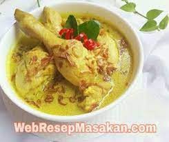 Opor Ayam Kuning Memasak Resep Makanan