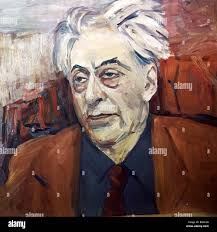 Reproduction of Martiros Saryan s painting The portrait of the writer  Erenburg from the Martiros Saryan museum in Yerevan Stock Photo