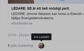 He has been a member of the riksdag (sd) for jönköping county since 2010. Svt Chefen Gillar Sd Fientliga Inlagg Pa Twitter Fria Tider
